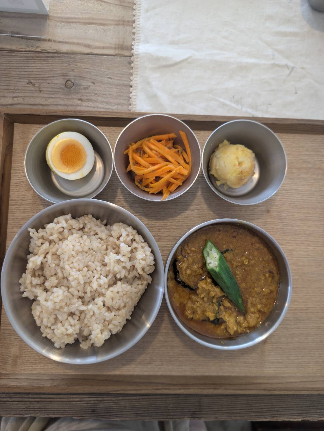 季節野菜のキーマカレー